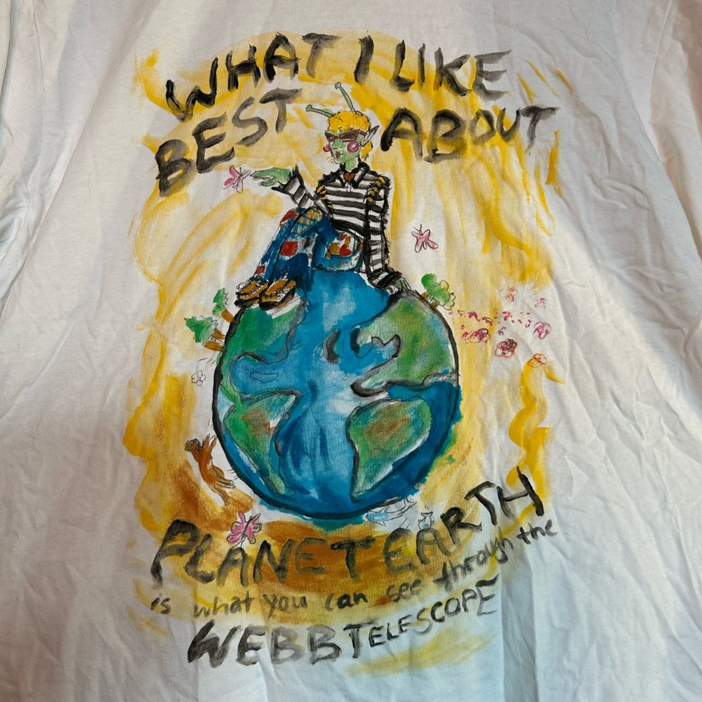 Uniqlo White Earth Art Tee